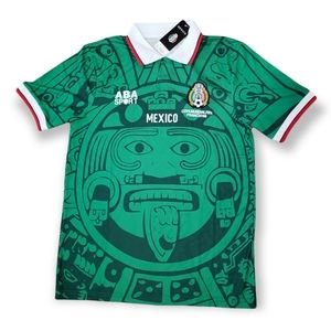 ABA Sport Mexico 1998 World Cup Soccer Jersey, Green, Large